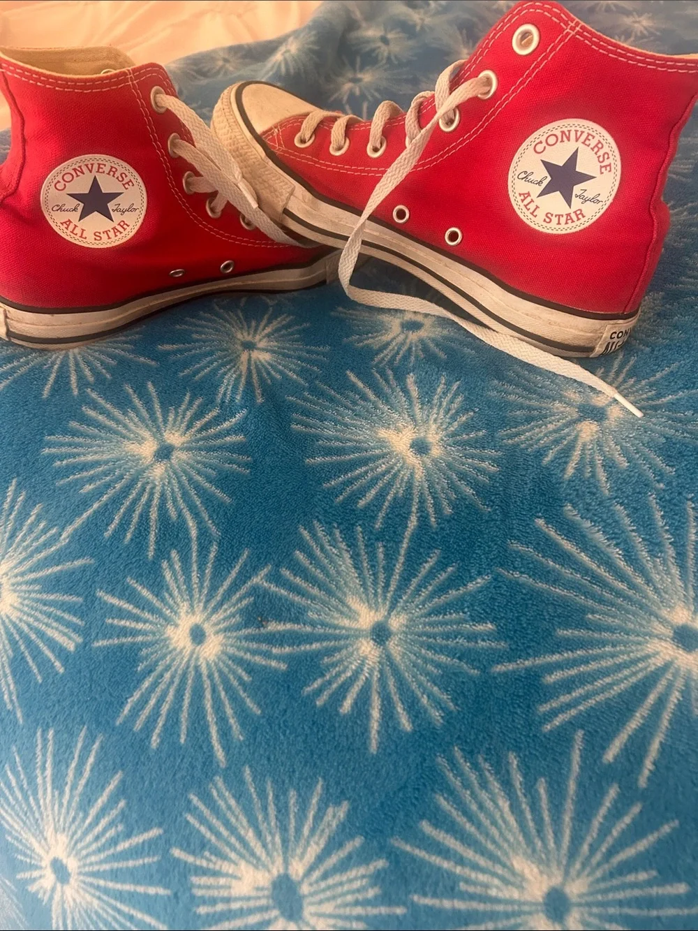 Women’s Red High-Top Canvas Sneakers - Classic Style